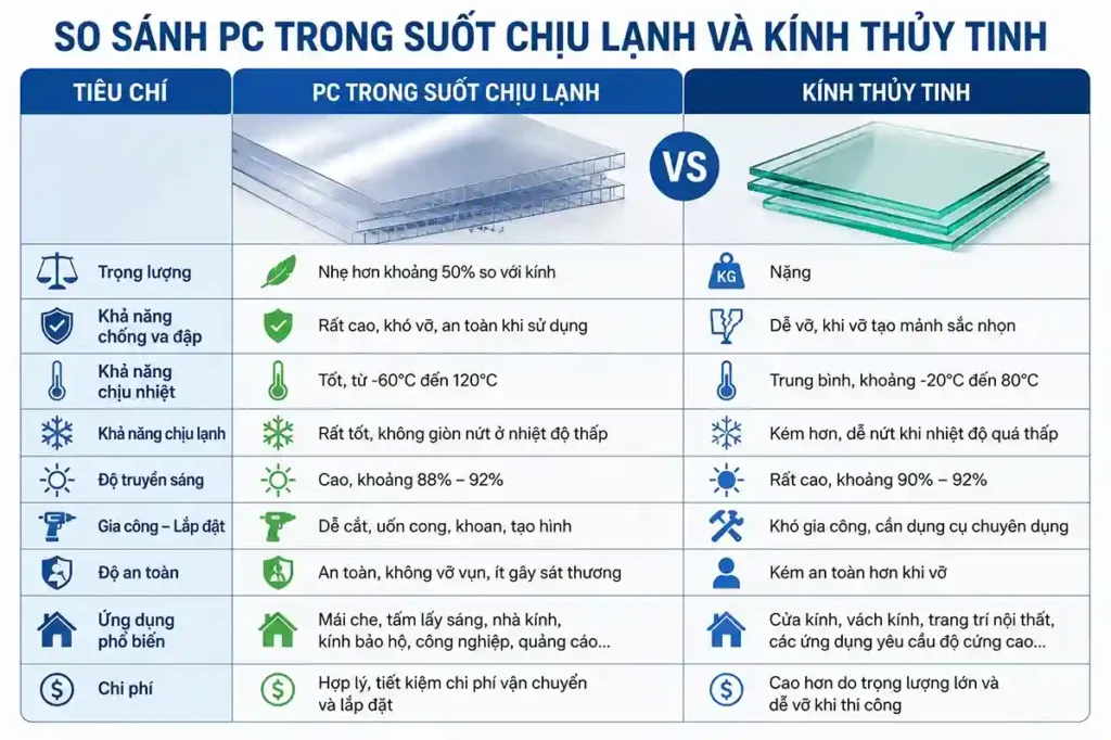 so-sanh-PC-trong-suot-chiu-lạnh-va-kinh-thuy-tinh