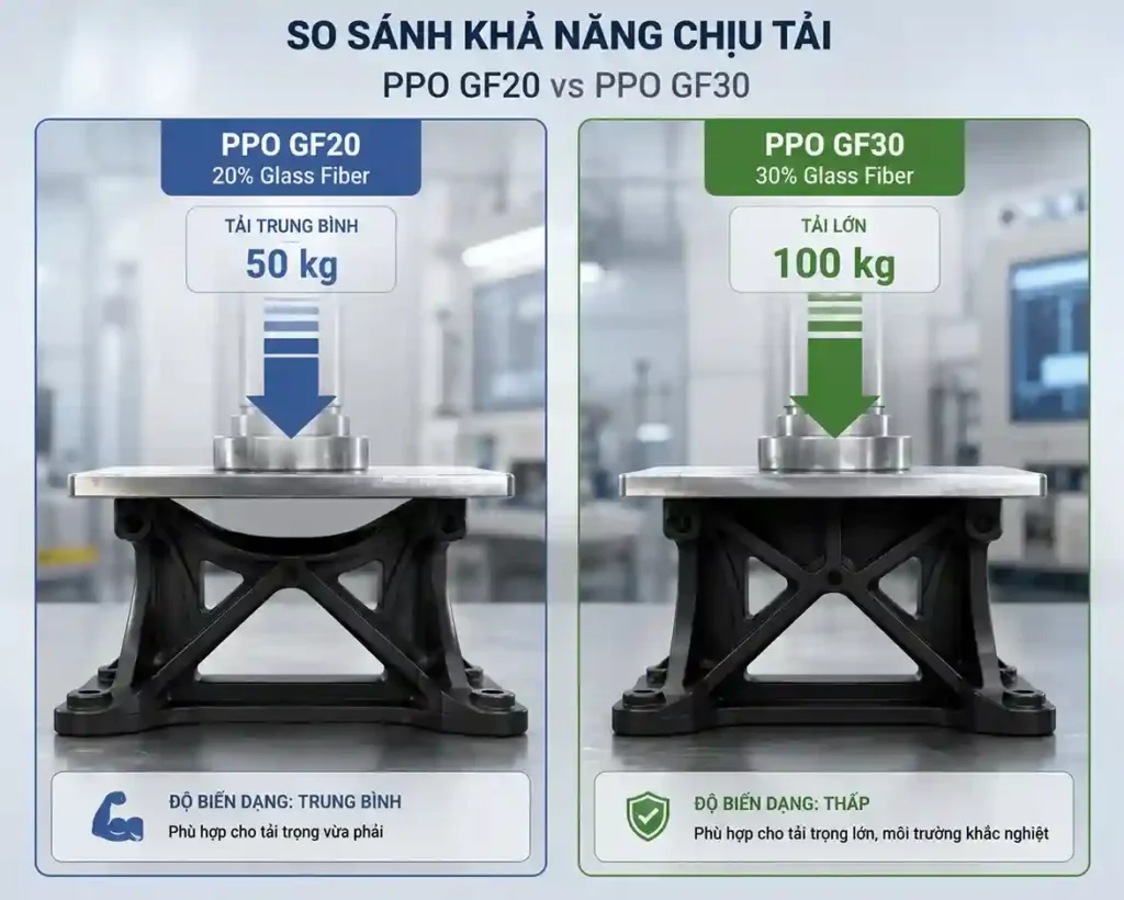 Nhua PPO gia cuong soi thuy tinh Nhua PPO gia cuong soi thuy tinh