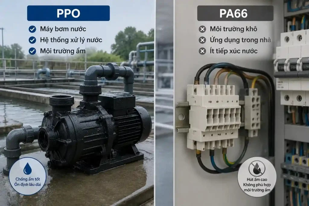 so sánh PPO và PA66