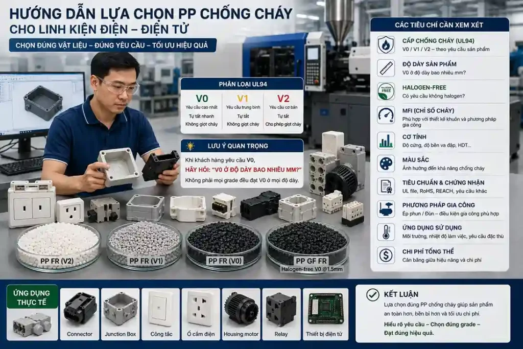 PP chong chay linh kien dien