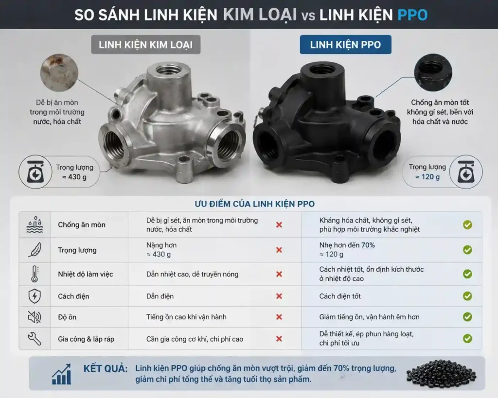 nhựa PPO chịu nước